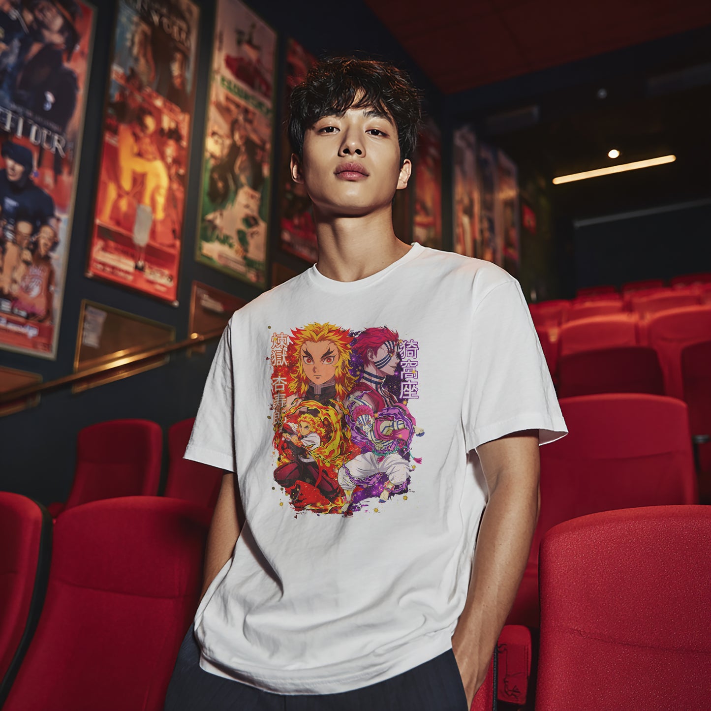 SK T-Shirt Akaza x Rengoku