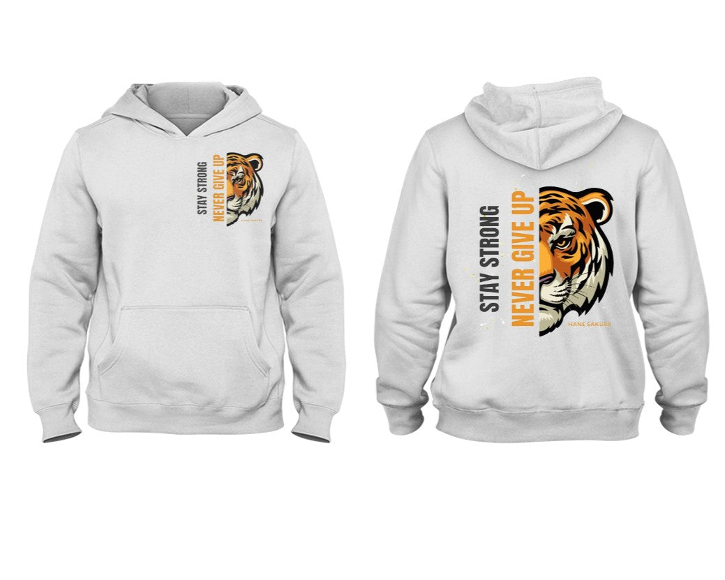 Áo Hoodie UNISEX, TIGER STAY STRONG, form rộng, chất liệu cao cấp thoải mái - HENA SAKURA