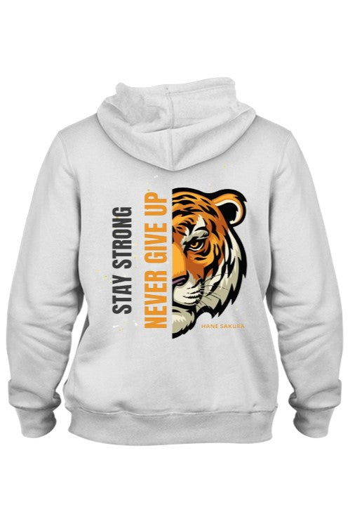 Áo Hoodie UNISEX, TIGER STAY STRONG, form rộng, chất liệu cao cấp thoải mái - HENA SAKURA