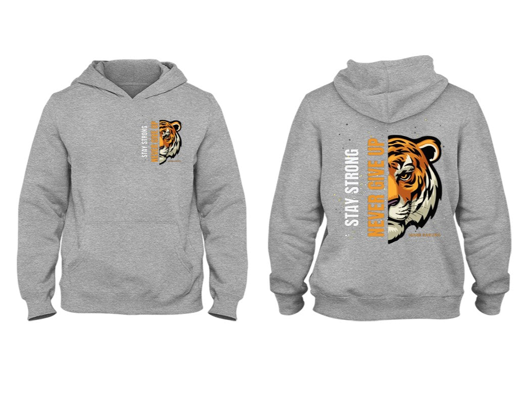 Áo Hoodie UNISEX, TIGER STAY STRONG, form rộng, chất liệu cao cấp thoải mái - HENA SAKURA