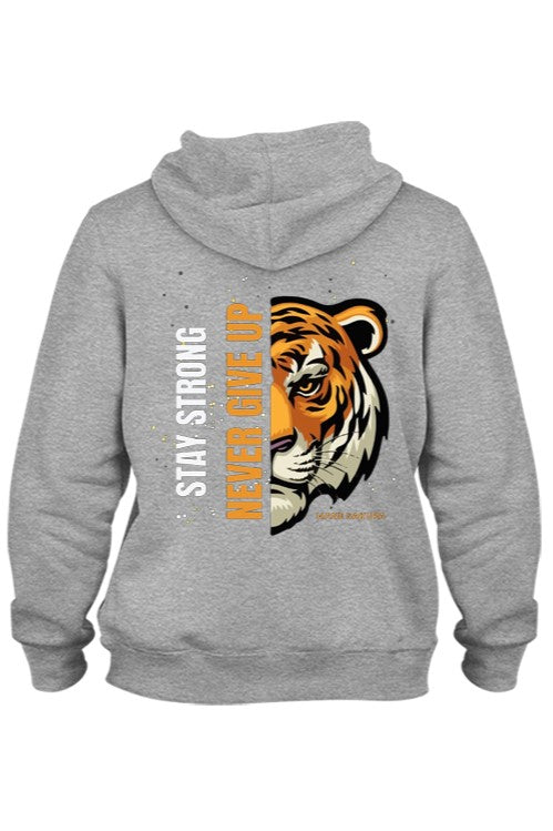 Áo Hoodie UNISEX, TIGER STAY STRONG, form rộng, chất liệu cao cấp thoải mái - HENA SAKURA