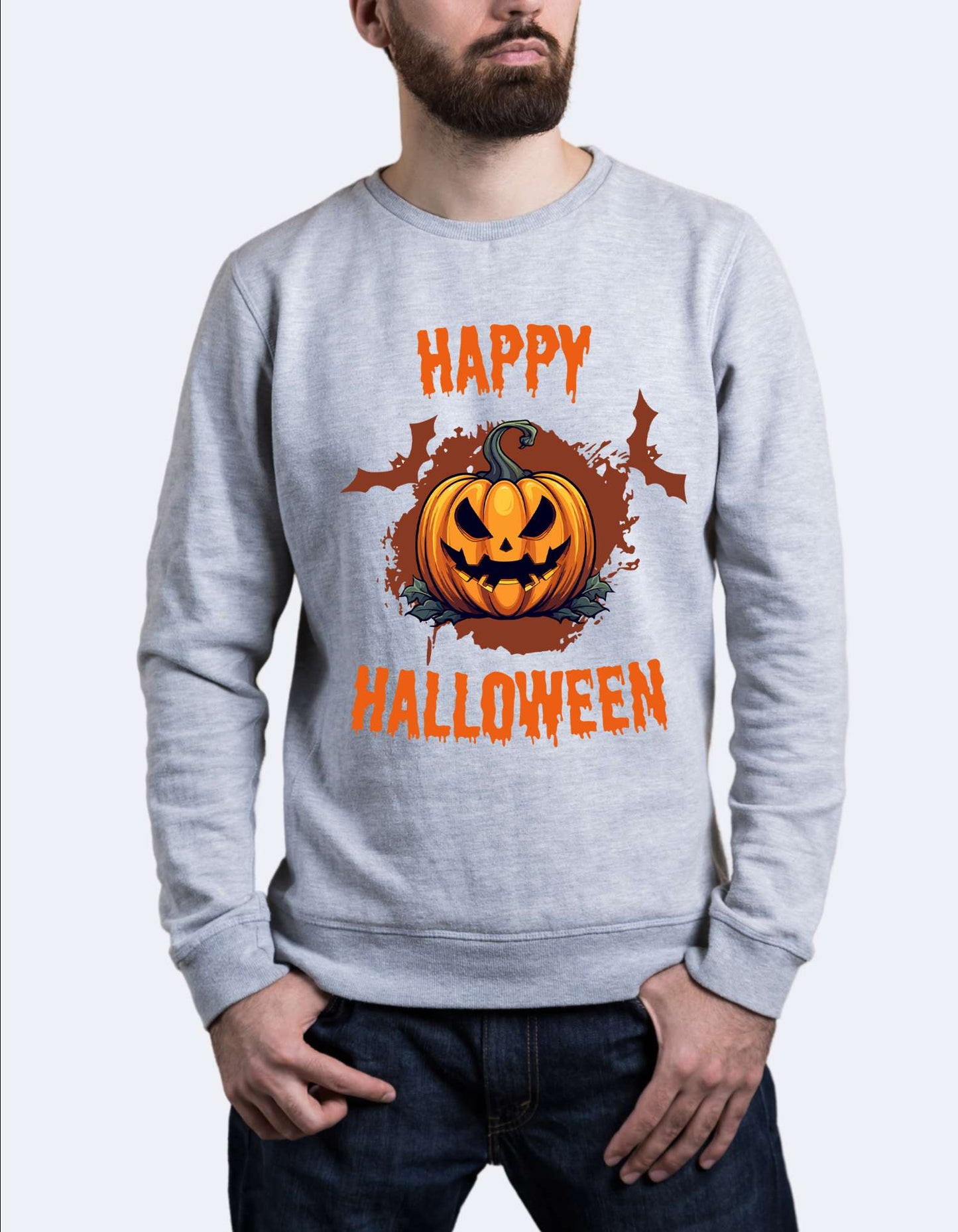 SK Sweatshirt Evil Pumpkin