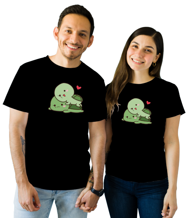 SK T-Shirt Couple Turtle Valentine