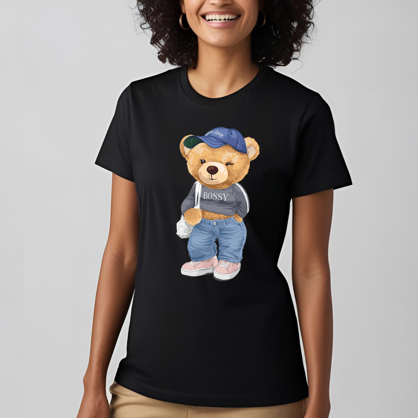 SK T-Shirt Bear Girl With Style