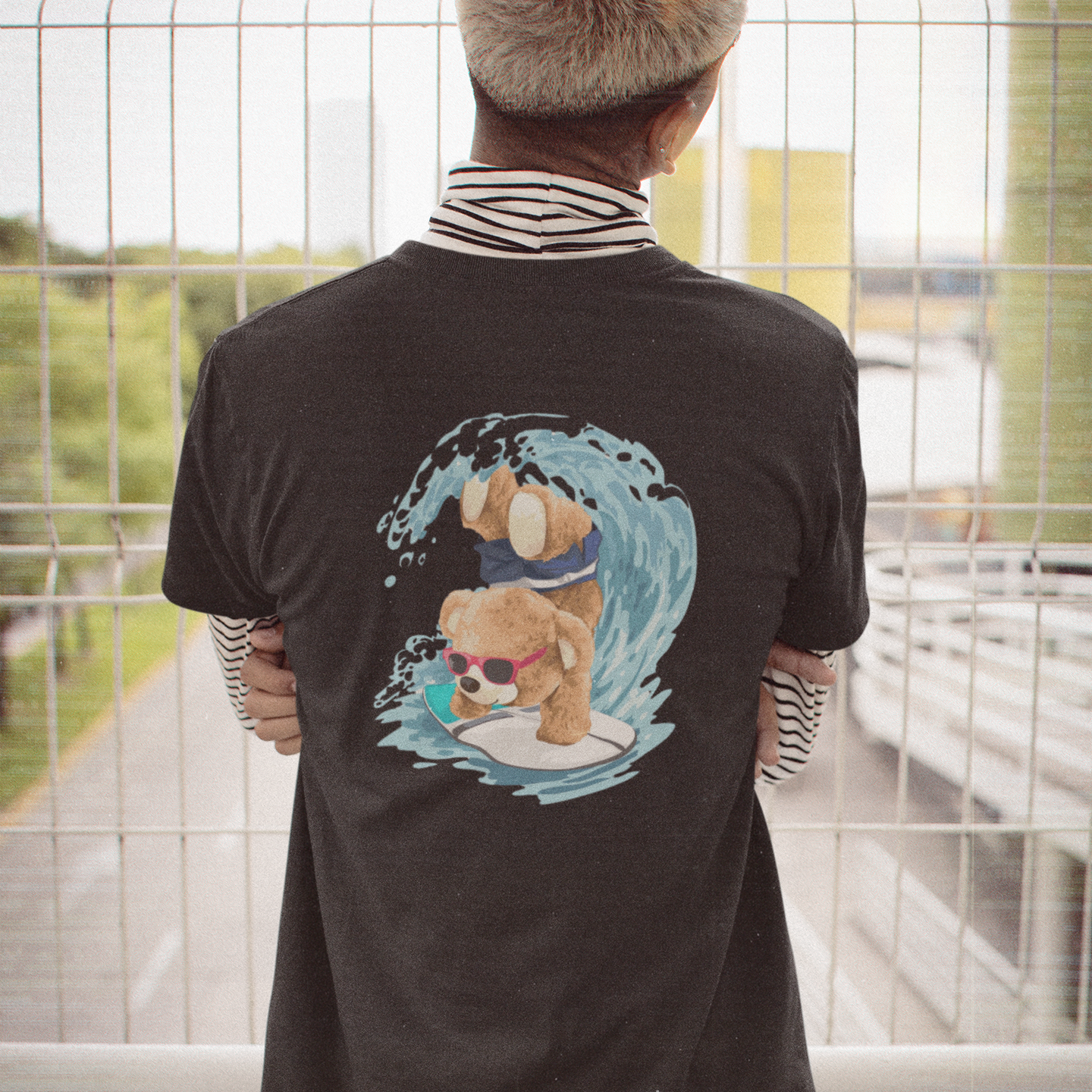 SK T-Shirt Bear Surfer