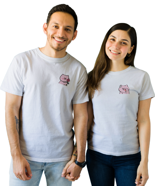 SK T-Shirt Couple Pig