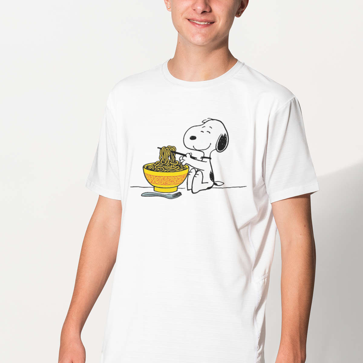 SK T-Shirt Snoopy Noodle Ramen