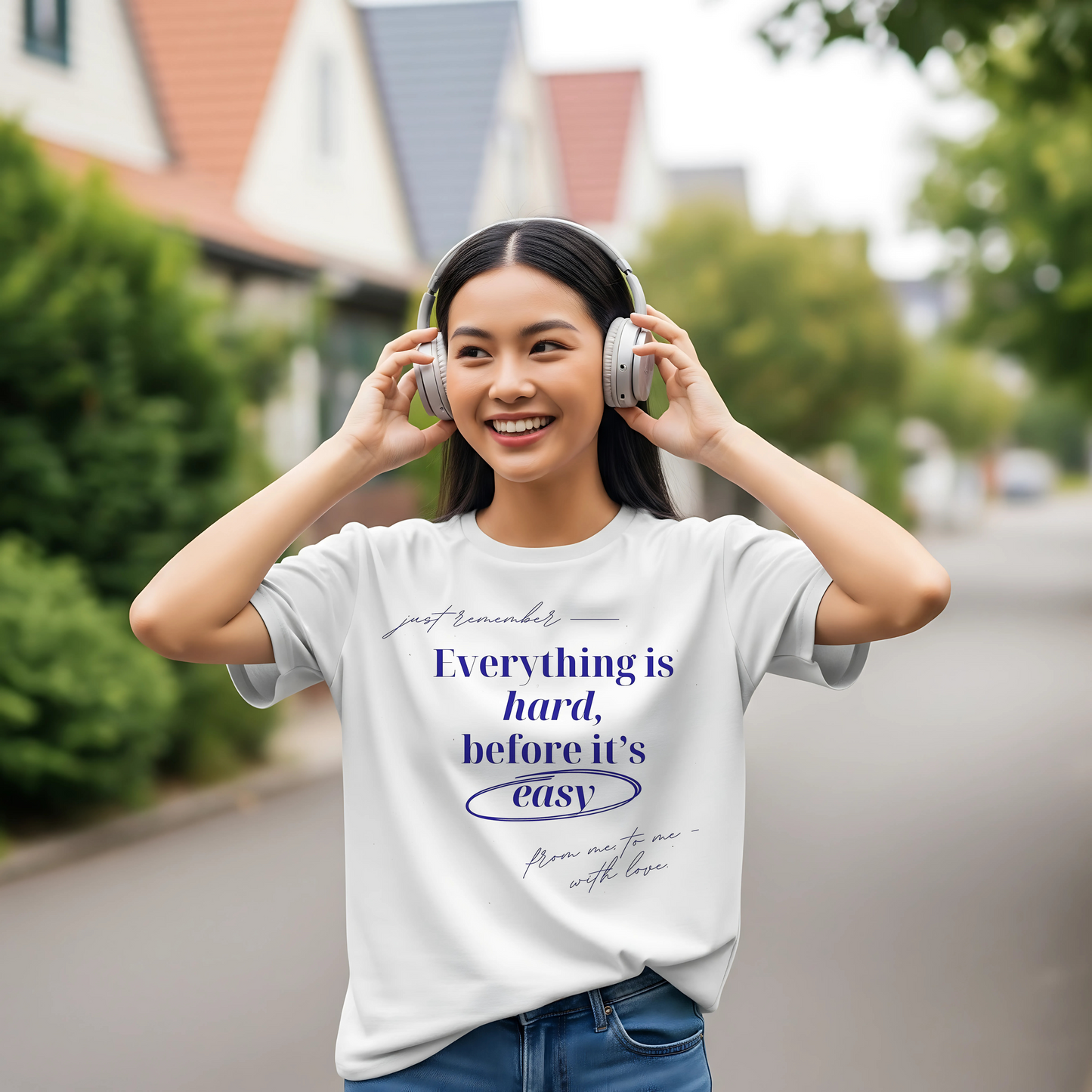 SK T-Shirt Everything Is Hard Before It's Easy