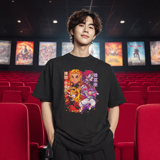 SK T-Shirt Akaza x Rengoku