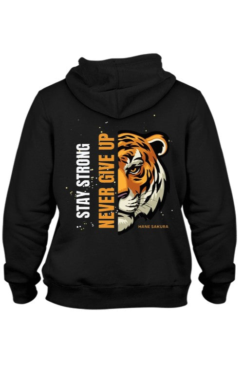 Áo Hoodie UNISEX, TIGER STAY STRONG, form rộng, chất liệu cao cấp thoải mái - 	HENA SAKURA