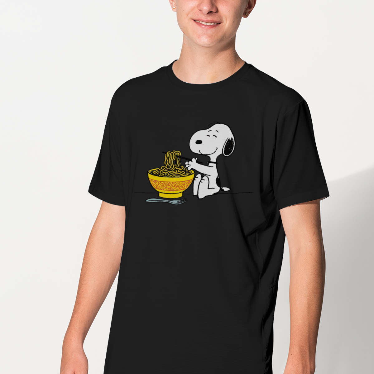 SK T-Shirt Snoopy Noodle Ramen