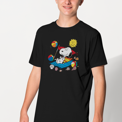 SK T-Shirt Snoopy Sunbathe On The Beach