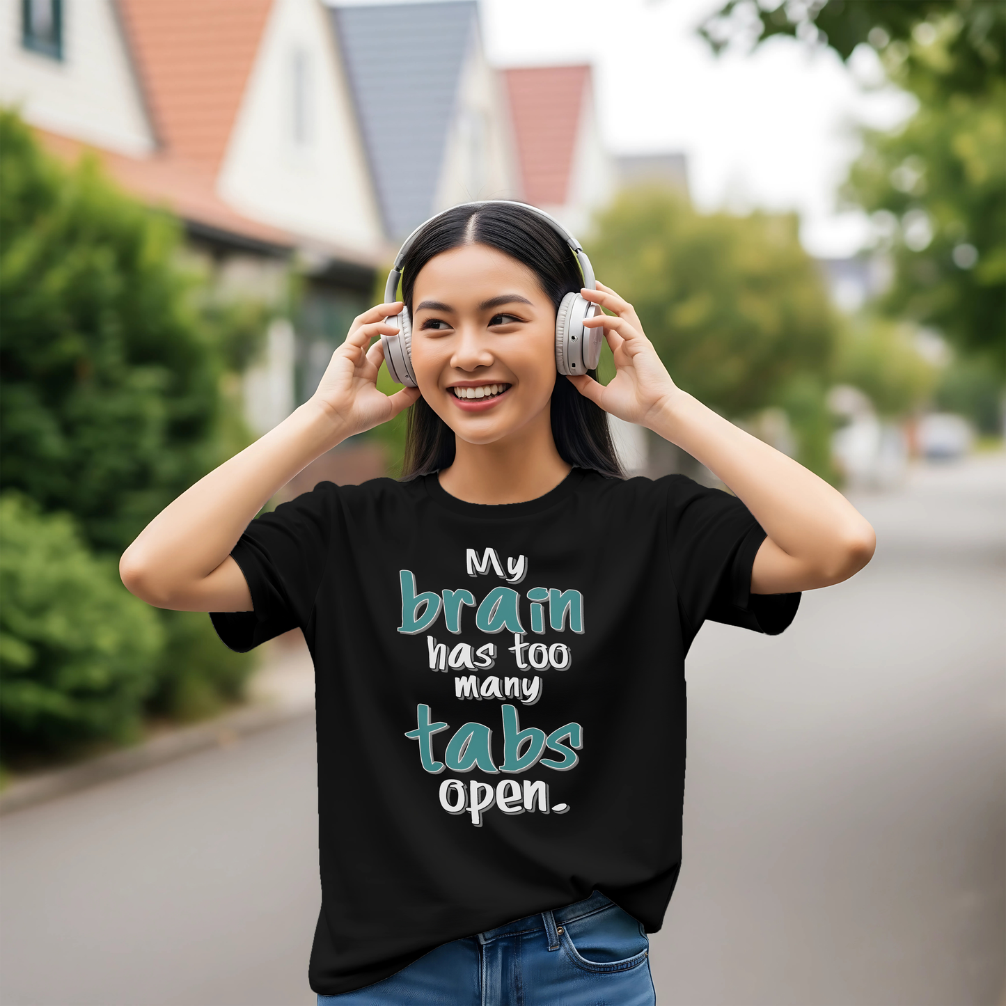 SK T-Shirt My Brain Has Too Many Tabs Open
