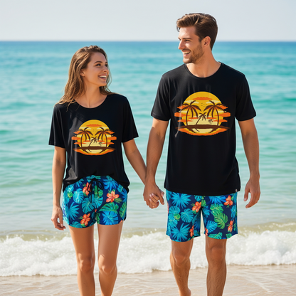 SK T-Shirt Summer Tropical Sunset