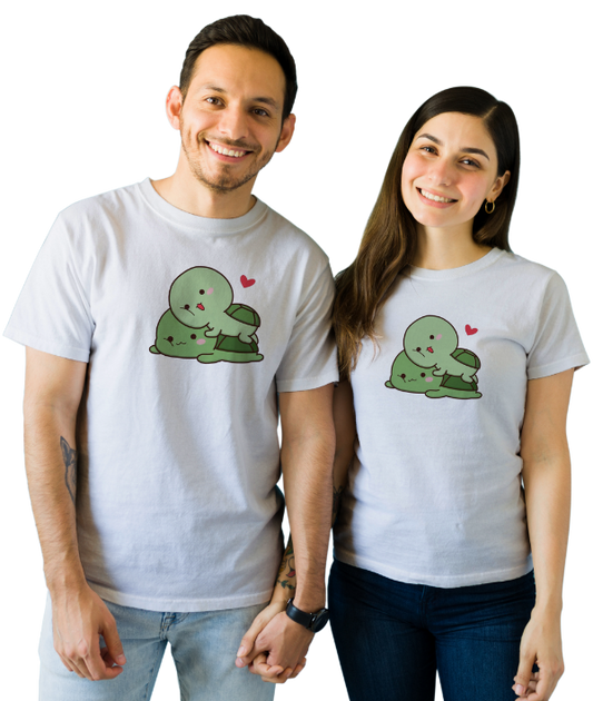 SK T-Shirt Couple Turtle Valentine
