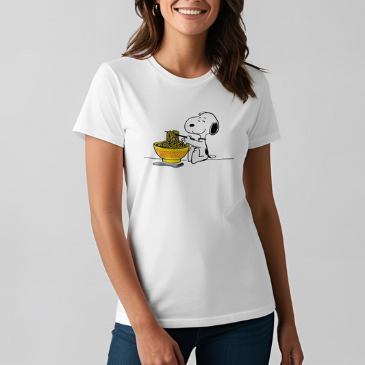 SK T-Shirt Snoopy Noodle Ramen
